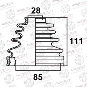 Пыльник привода Avantech BD0116
