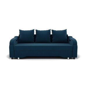 Прямой диван "Квадро 5", механизм еврокнижка, велюр, цвет селфи 12