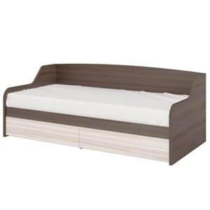 Кровать с выдвижными ящиками 900 1900 мм, цвет шамони / карамель