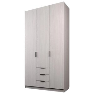 Шкаф 3-х дверный "Экон", 12005202300 мм, 3 ящика, цвет ясень анкор светлый