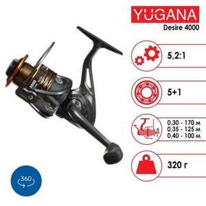 Катушка YUGANA Desire 4000, 5+1 ball