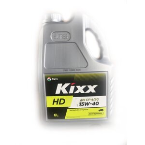 Масло моторное Kixx HD CF-4 15W-40 Dynamic, 6 л