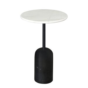 Столик кофейный Rune, 400400590 мм, цвет мрамор / чёрный