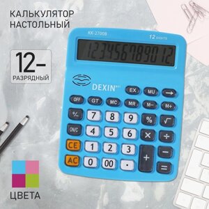 Калькулятор настольный 12-разрядный КК-2700В, двойное питание МИКС