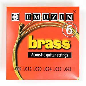 Струны для акустической гитары "BRASS" с обмоткой из латуни /.009 - .043/