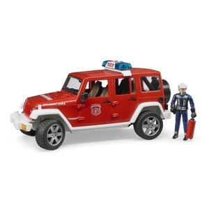 Внедорожник Jeep Wrangler Unlimited Rubicon Пожарная с фигуркой