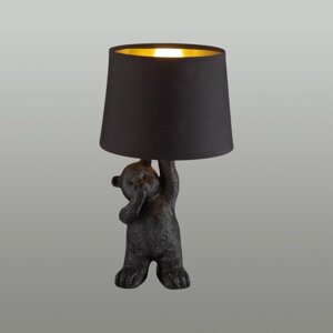 Лампа настольная Lumion. Bear, 40Вт, E14, 370х200х200 мм, цвет чёрный