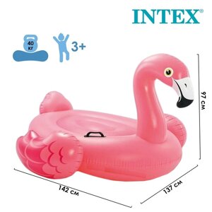 Игрушка для плавания "Розовый фламинго", 142 х 137 х 97 см, 57558NP INTEX