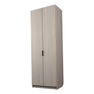 Шкаф 2-х дверный "Экон", 8005202300 мм, штанга и полки, цвет ясень шимо светлый