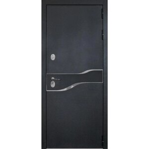 Дверь входная "Амакс Термо", 960 2050 мм, левая, цвет чёрный шёлк