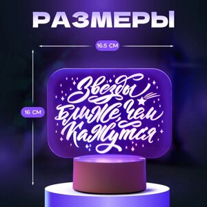 Светильник "Звезды ближе" LED RGB от сети 9,5х16,5х16 см