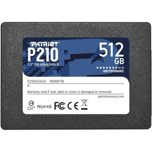 Накопитель SSD Patriot SATA III 512GB P210S512G25 P210 2.5"