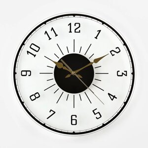 Часы настенные, серия: Интерьер, "Лофт 2", плавный ход, d-39 см