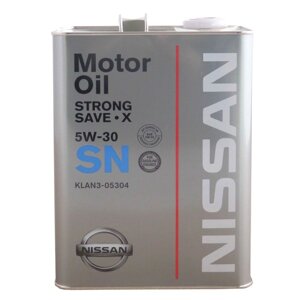 Моторное масло Nissan STRONG SAVE X SN 5W-30, 4 л