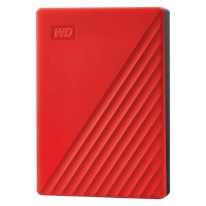 Жесткий диск WD USB 3.2 Gen 1 4TB WDBPKJ0040BRD-WESN My Passport 2.5" красный