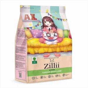 Сухой корм ZILLII Kitten для котят, индейка и ягненок, 10 кг