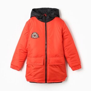 Куртка демисезонная детская, цвет красный, рост 104-110 см