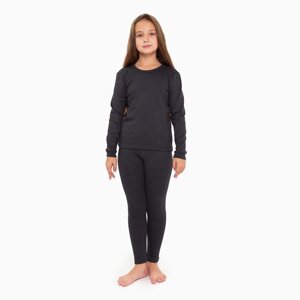 Комплект термобелья ( джемпер, брюки) для девочки, цвет серый, рост 158 см