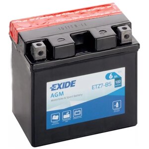 Аккумуляторная батарея Exide 6 Ач ETZ7-BS, обратная полярность