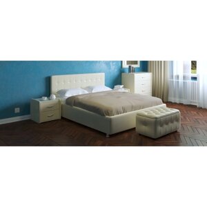 Кровать "Космопорт" без ПМ, 140х200 см, встроенное основание, цвет бежевый