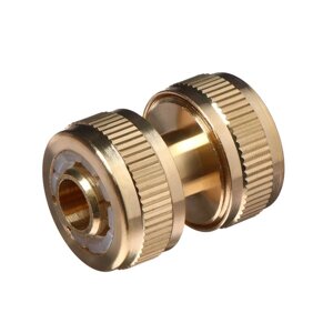 Муфта-соединитель, 1/2" (12 мм) – 1/2" (12 мм), цанга, латунь