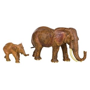 Набор фигурок "Мир диких животных": семья слонов, 2 предмета