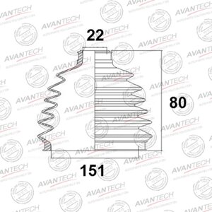 Пыльник привода Avantech BD0507