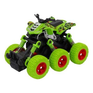 Машинка инерционная Funky Toys "Квадроцикл", рессоры, 6х6, цвет зелёный