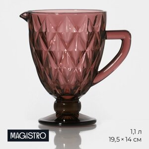 Кувшин Magistro "Круиз", 1,1 л, цвет розовый