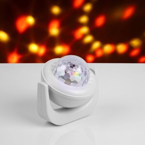 Световой прибор "Караоке" 20х20 см, микрофон, муз, USB, RGB