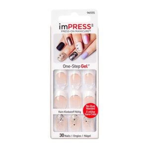 Твердый лак Kiss imPRESS Manicure Accents BIPN013 "Миллениум", длина короткая