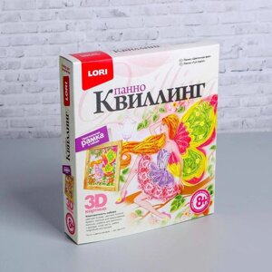 Квиллинг-панно "Цветочная фея"