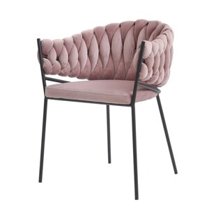 Кресло Lind, 600530770 мм, велюр, цвет розовый