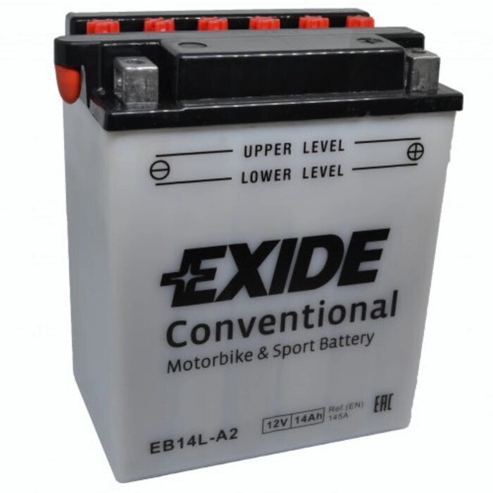 Аккумуляторная батарея Exide 14 Ач EB14L-A2 (12N14-3A), обратная полярность - заказать