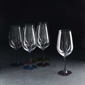 Набор бокалов для вина "Виола", 6 шт, 550 мл, хрустальное стекло