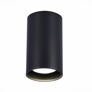Светильник потолочный GU10, 1x50W L100xW100xH123 220V, без ламп, 15x9,5 см, цвет чёрный