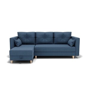 Угловой диван "Консул 2", механизм пантограф, угол левый, ППУ, велюр, гелекси лайт 022