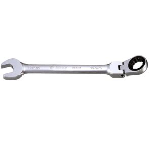 Ключ рожковый HANS 1165FM17, с храповиком, на шарнирах, 17 мм