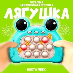 Развивающая игрушка "Лягушка" музыкальная, цвета МИКС