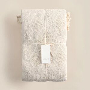 Плед SL Home Cotton 220*240 см , 100% хлопок, 370 гр/м2