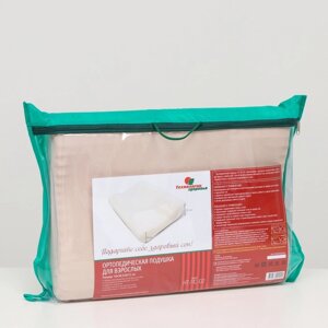 Подушка ортопедическая НТ-ПС-02, размер 50 x 36,5 x 9/12 см