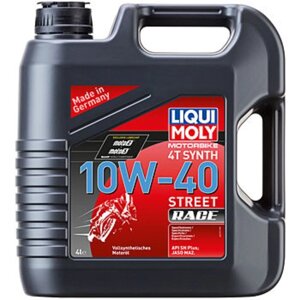 Масло моторное для мотоцикла Liqui Moly Motorbike 4T Synth Street Race 10W-40 SN MA2, 4 л