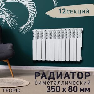 Радиатор Tropic 350x80 мм биметаллический, 12 секций