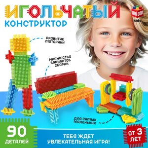 UNICON Конструктор игольчатый, 90 деталей