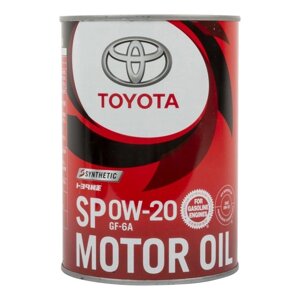 Масло моторное TOYOTA 0W-20, 1 л