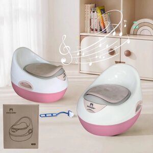 Горшок детский Ining Baby P002, с музыкой, цвет розовый