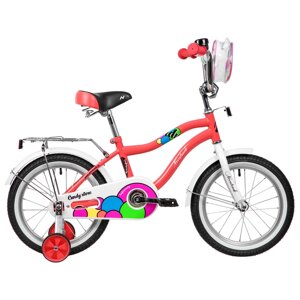 Велосипед 16" NOVATRACK CANDY, коралловый