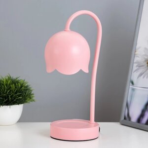 Настольная лампа "Свелл" G9 40Вт розовый 11х11х28 см