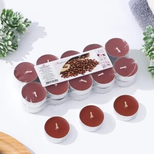 Набор чайных свечей ароматизированных в термоусадке "Эспрессо", 12 гр, 20 штук, 3,5 ч