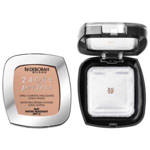 Пудра для лица Deborah Milano 24 ORE PERFECT COMPACT POWDER, матирующая стойкая, тон 4, 9 г